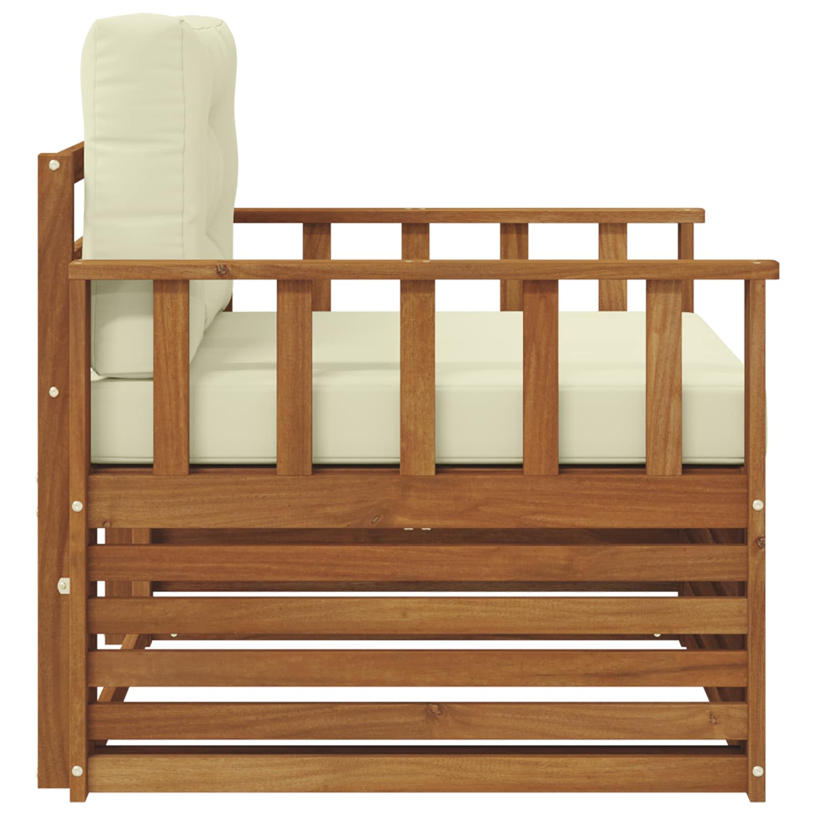 2 Stück Outdoor-Sofa Natur