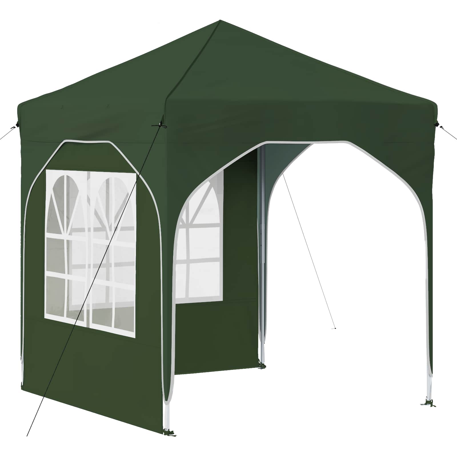 Pop-up Partyzelt 194 x 194 x 245 cm Creme