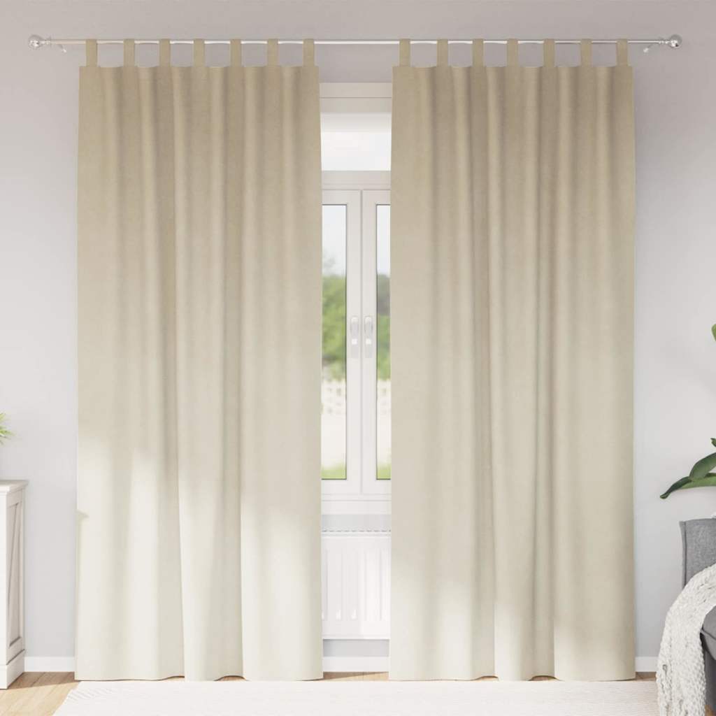 Verdunkelungsvorhänge 2 pcs Schwarz 140 x 140 cm Samt