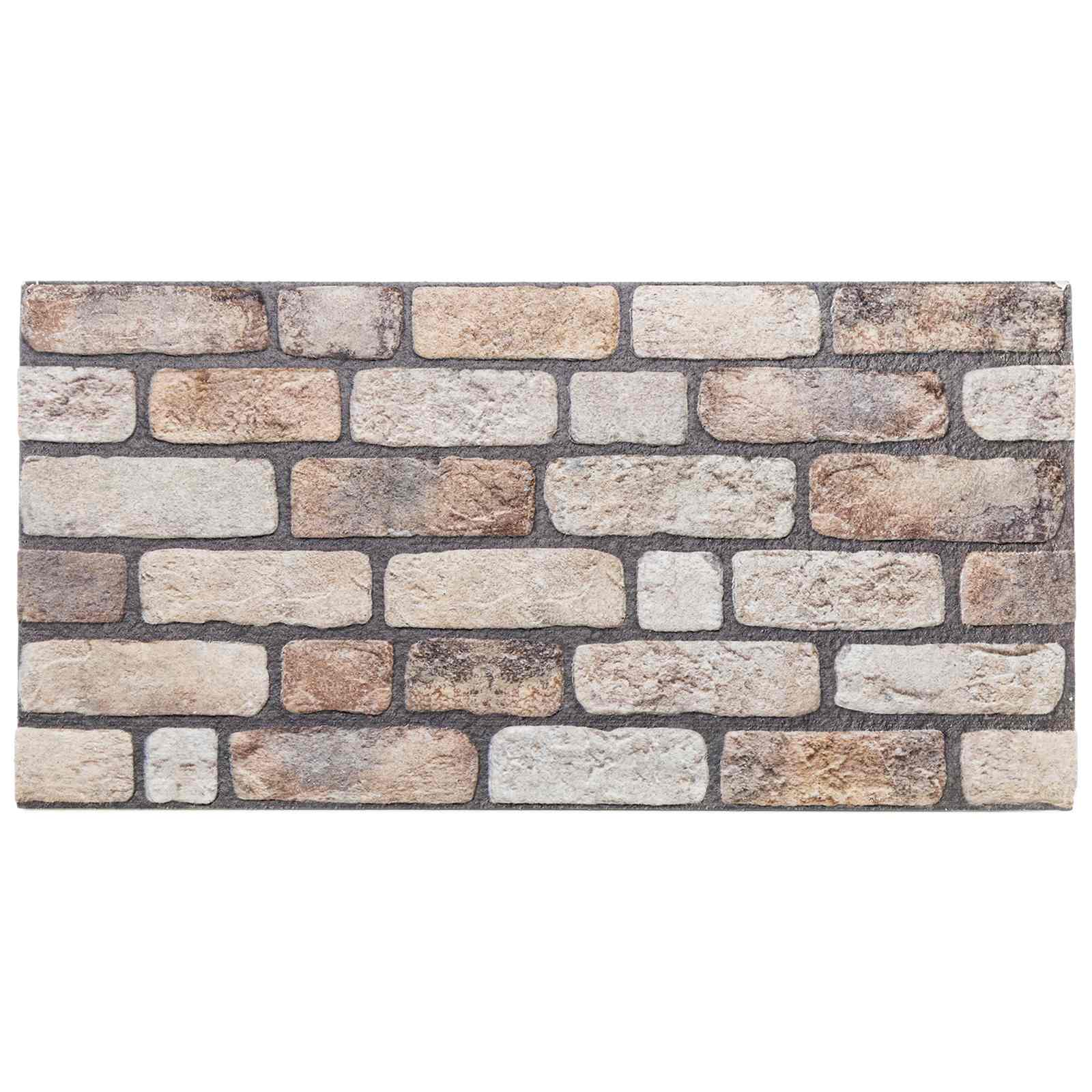 Wandpaneele 10 pcs Ziegel 100 x 50 cm EPS-Schaum