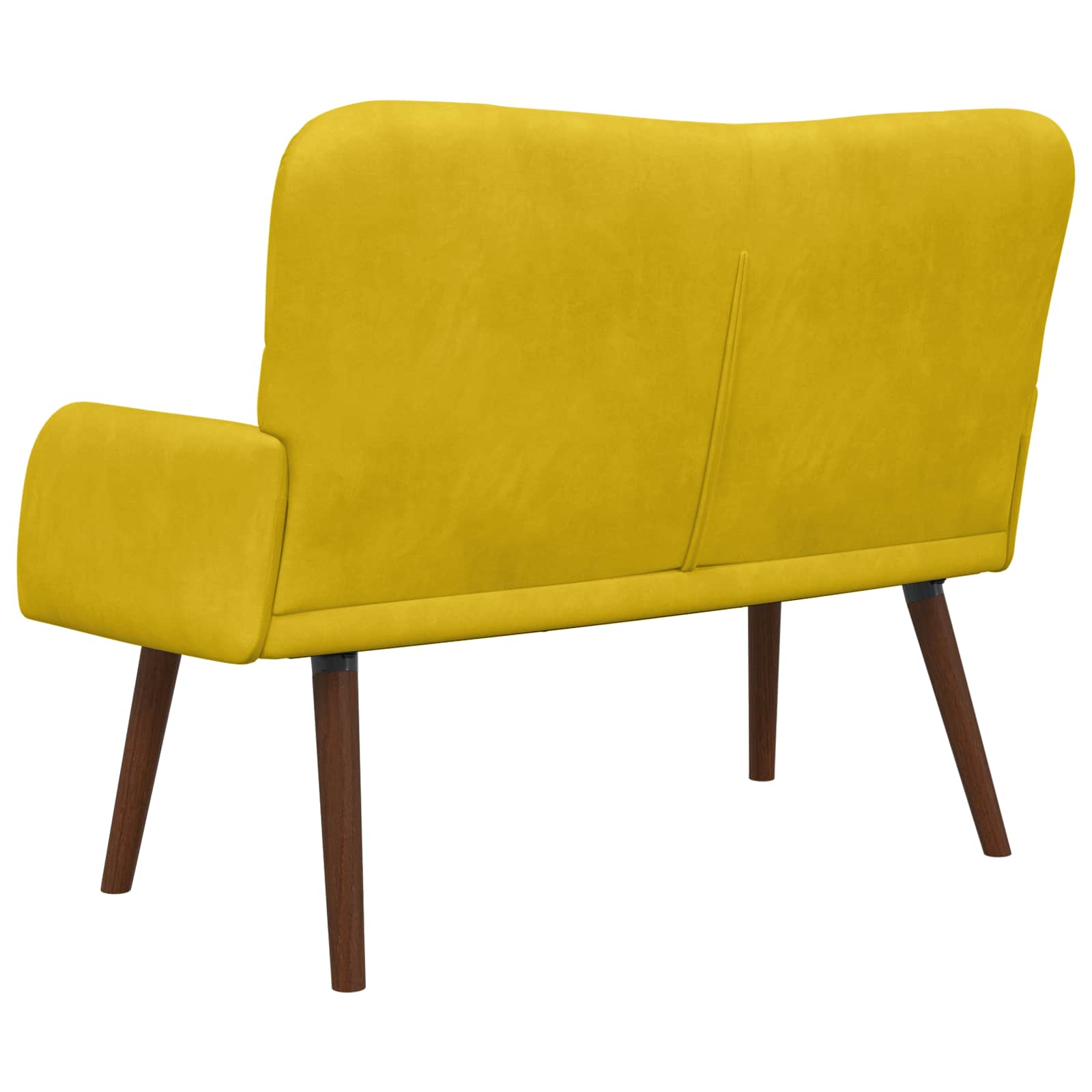 2-Sitzer Sofa Hellgrau 115 x 61 x 87 cm Samt (V)