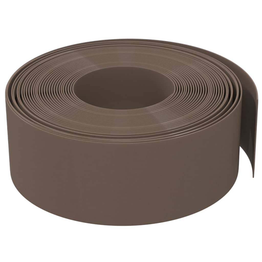 Gartenumrandung 25 m 10 cm PE Grau