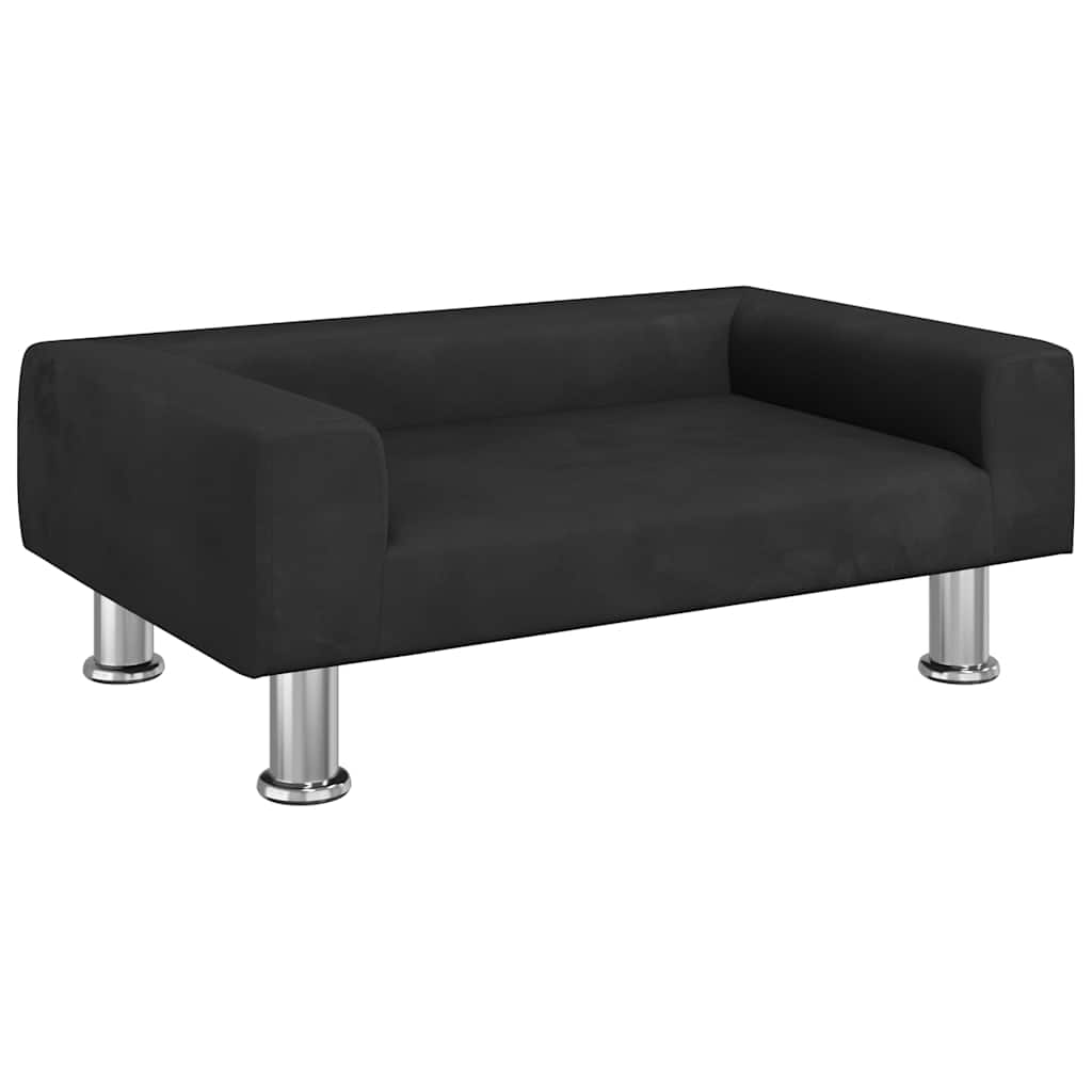 Hundebett Blau 70x45x26,5 cm Samt