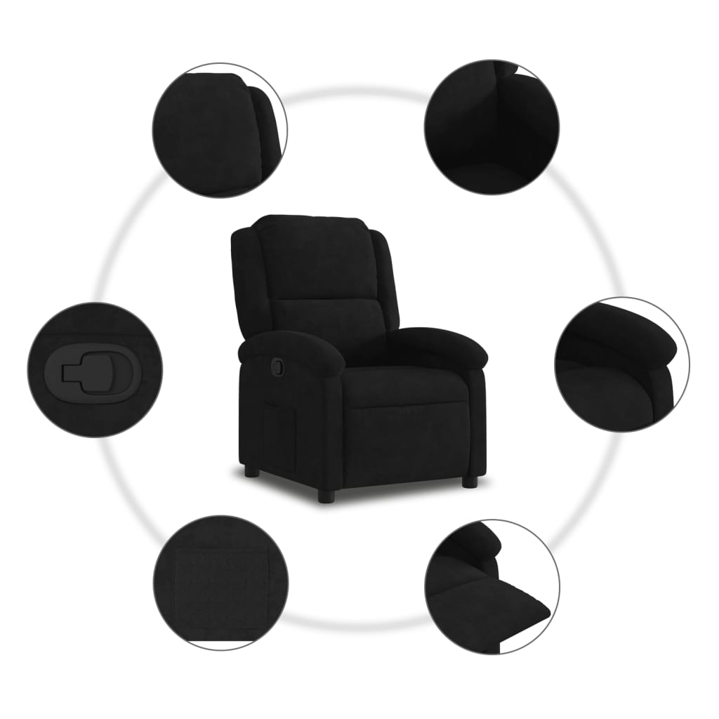 Relaxsessel Elektrisch Hellgrau Samt