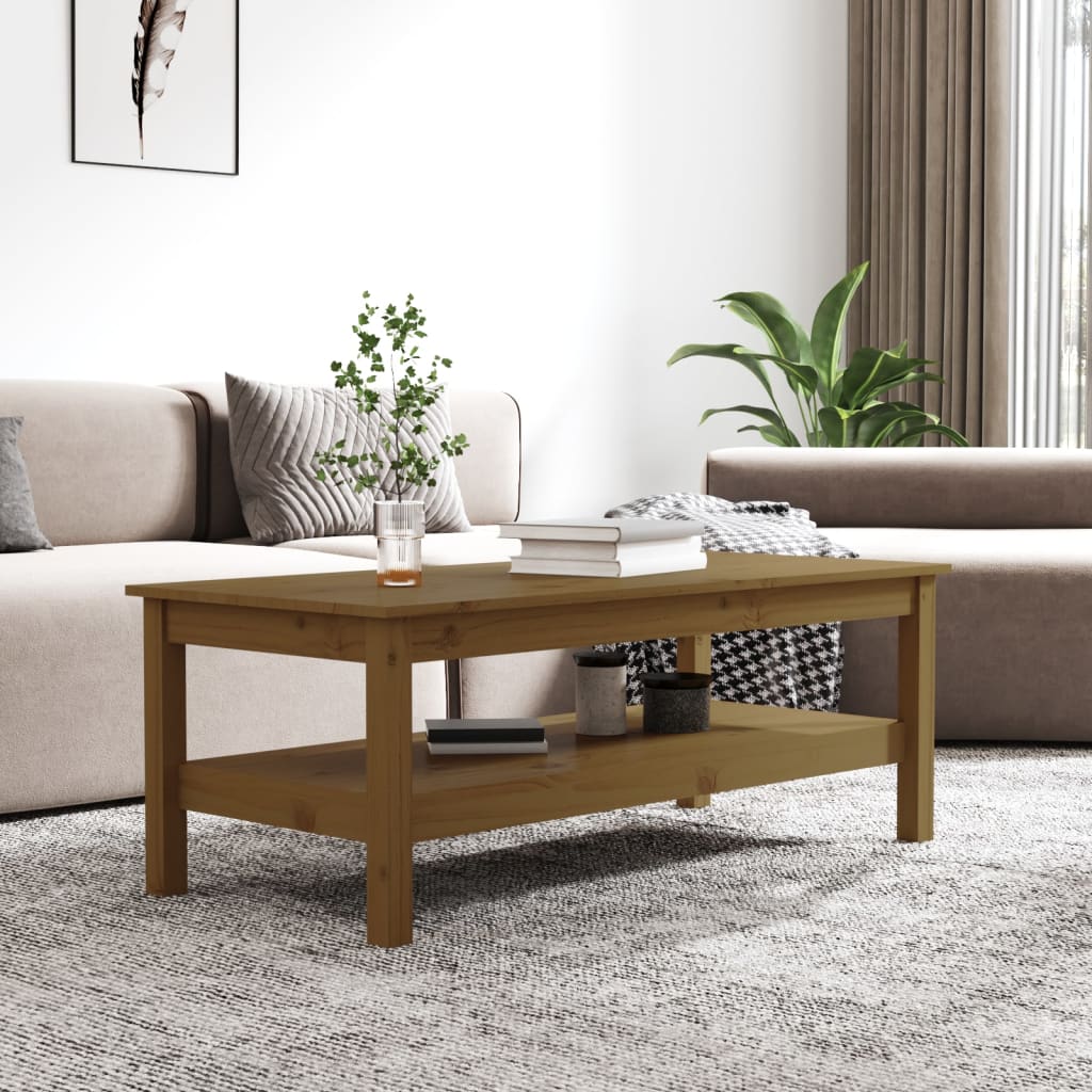 Couchtisch 45 x 45 x 40 cm Massivholz Kiefer