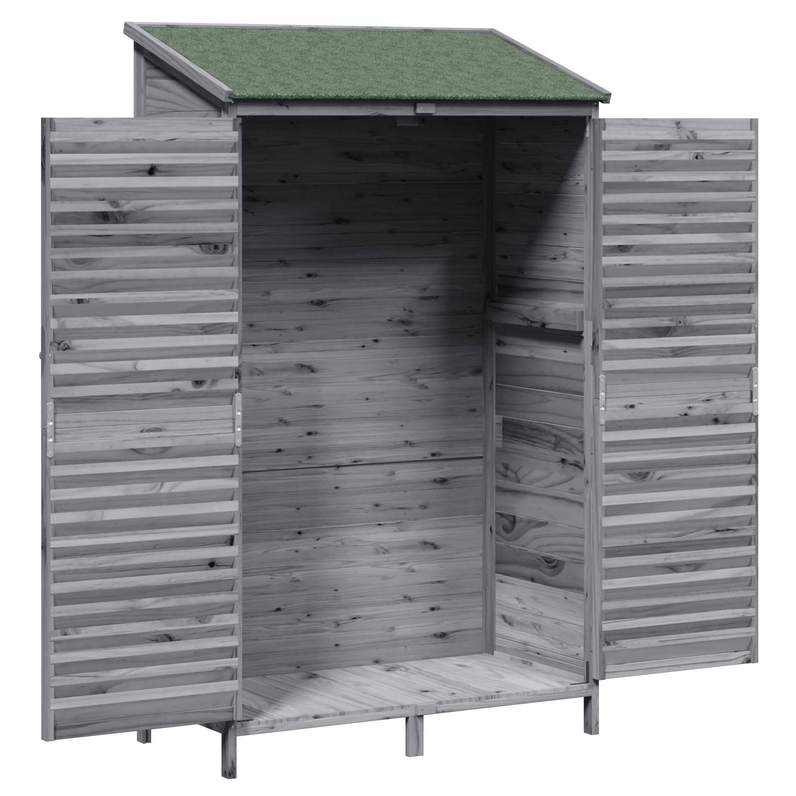 Gartenschuppen Natur 59 x 56 x 113,5 cm Massivholz aus Fichte