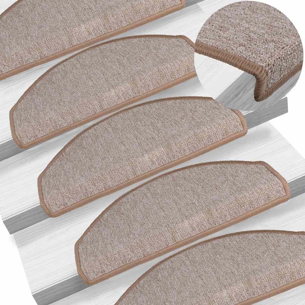 Stufenmatten 15 Stk. 56x17x3 cm Anthrazit Halbrund