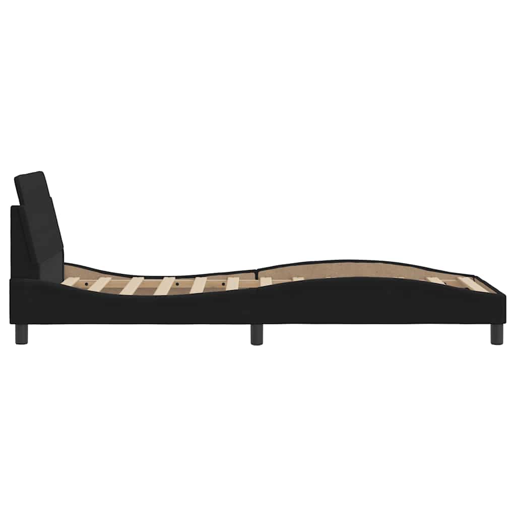 Bettgestell Dover Dunkelgrau 90x190 cm Samt