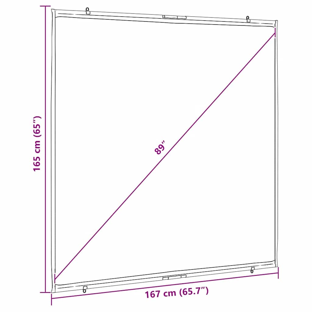 Beamer Leinwand Wandhängend 50 Zoll 4:3