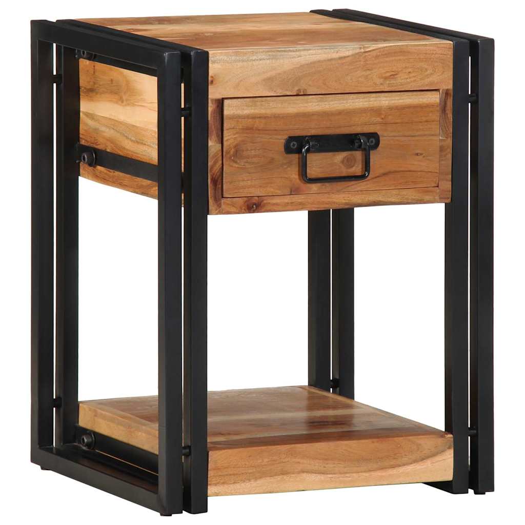 Nachttisch 40 x 35 x 50 cm Massives upgecyceltes Holz