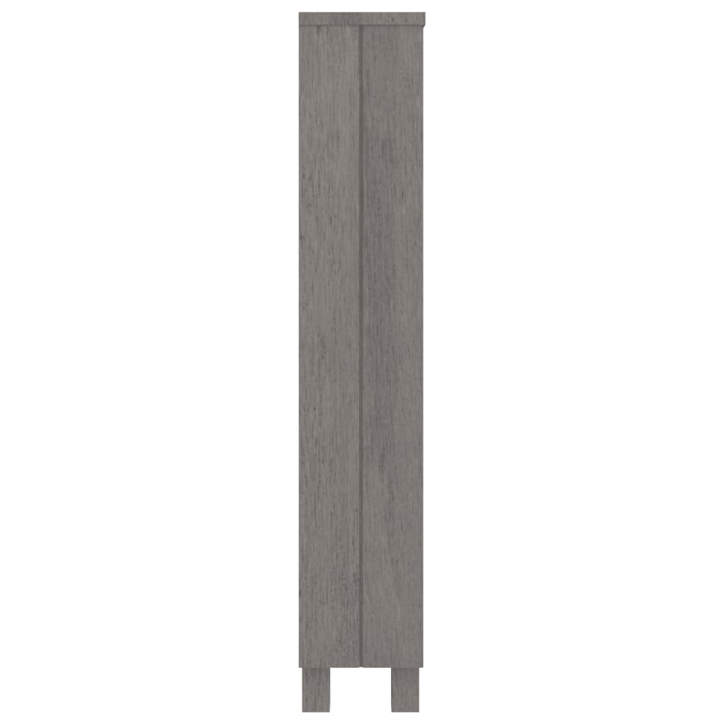 CD-Schrank HAMAR Honigbraun 45x18x100 cm Massivholz Kiefer