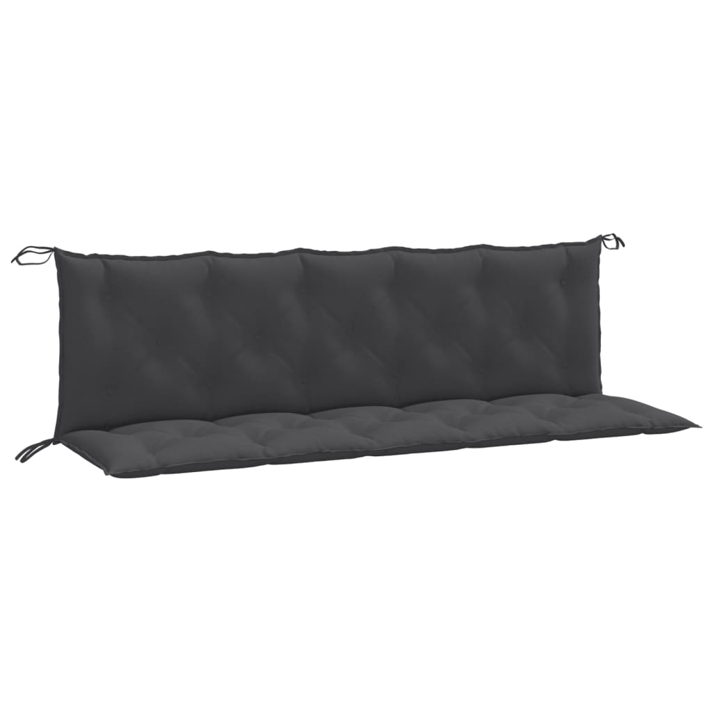 Gartenbank-Auflagen 2 Stk. Melange Anthrazit 100x50x7 cm Stoff