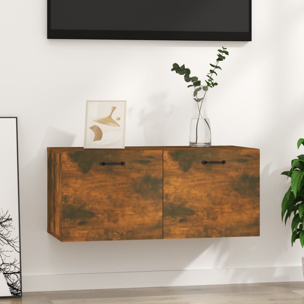 Wandschrank Weiß 80x36,5x35 cm Holzwerkstoff