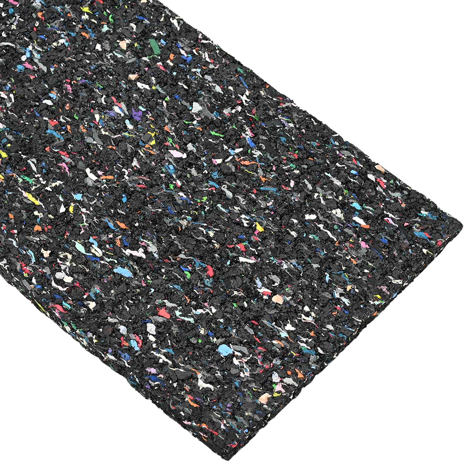 Gummi-Granulat-Rolle Schwarz 200 x 5 x 0,3 cm Gummi