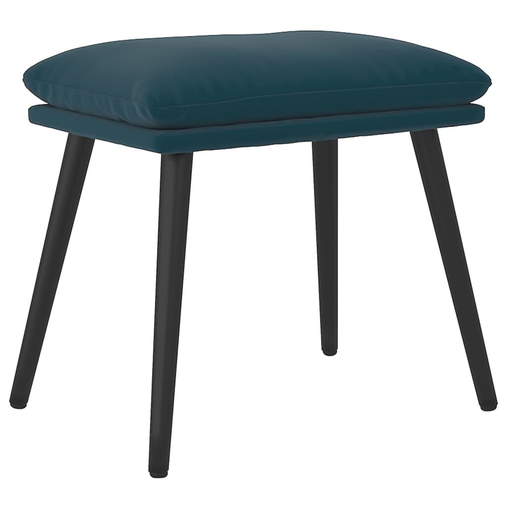 Fußhocker Hellgrau 45x29,5x35 cm Samt