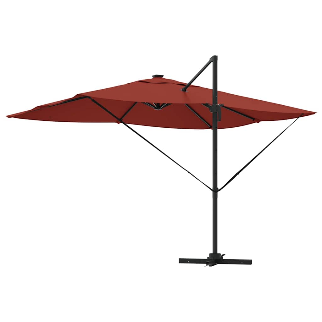 Sonnenschirm Sand 352 x 251 x 265 cm Polyester und Aluminium