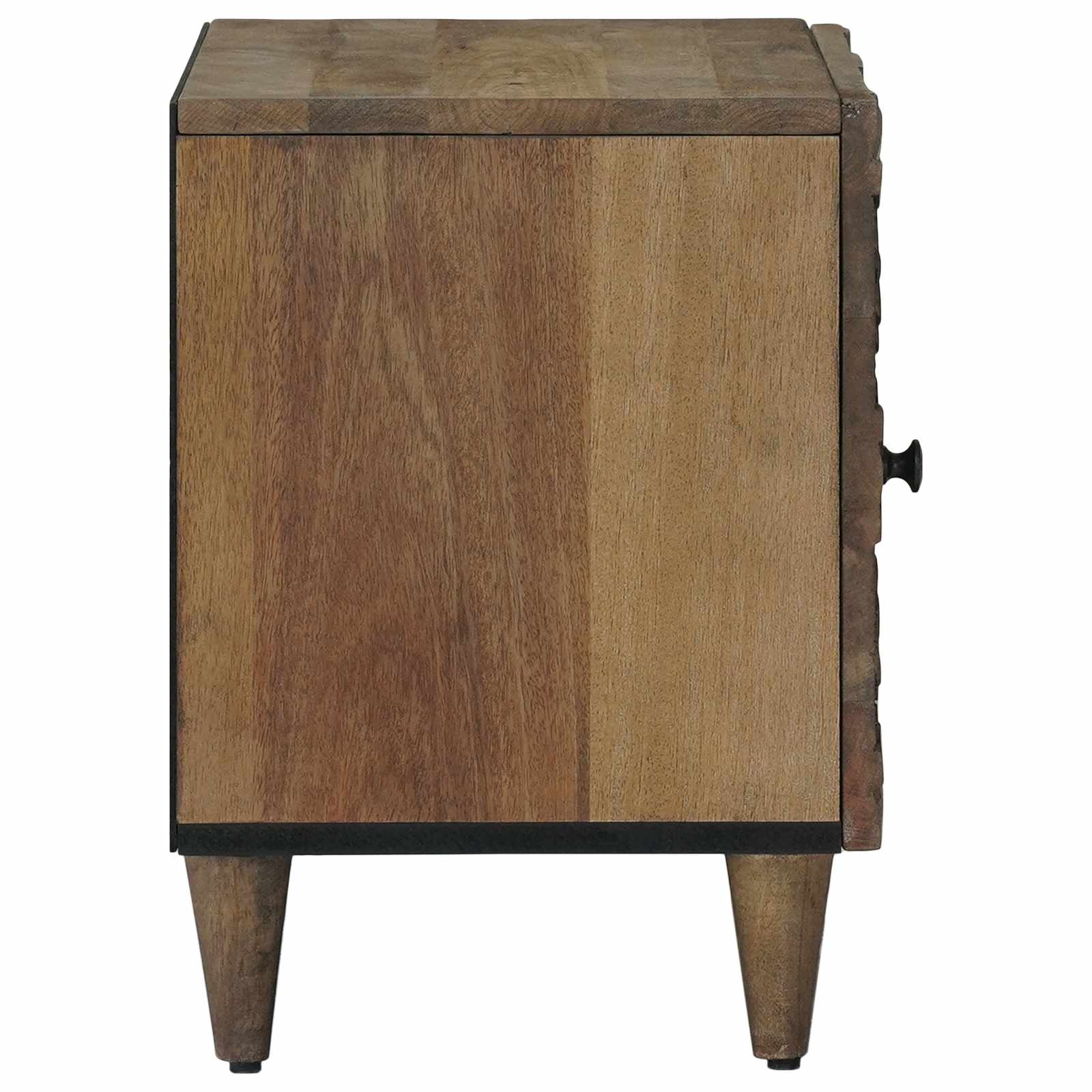 Nachttisch Braun 40 x 33,5 x 46 cm Massivholz Mango
