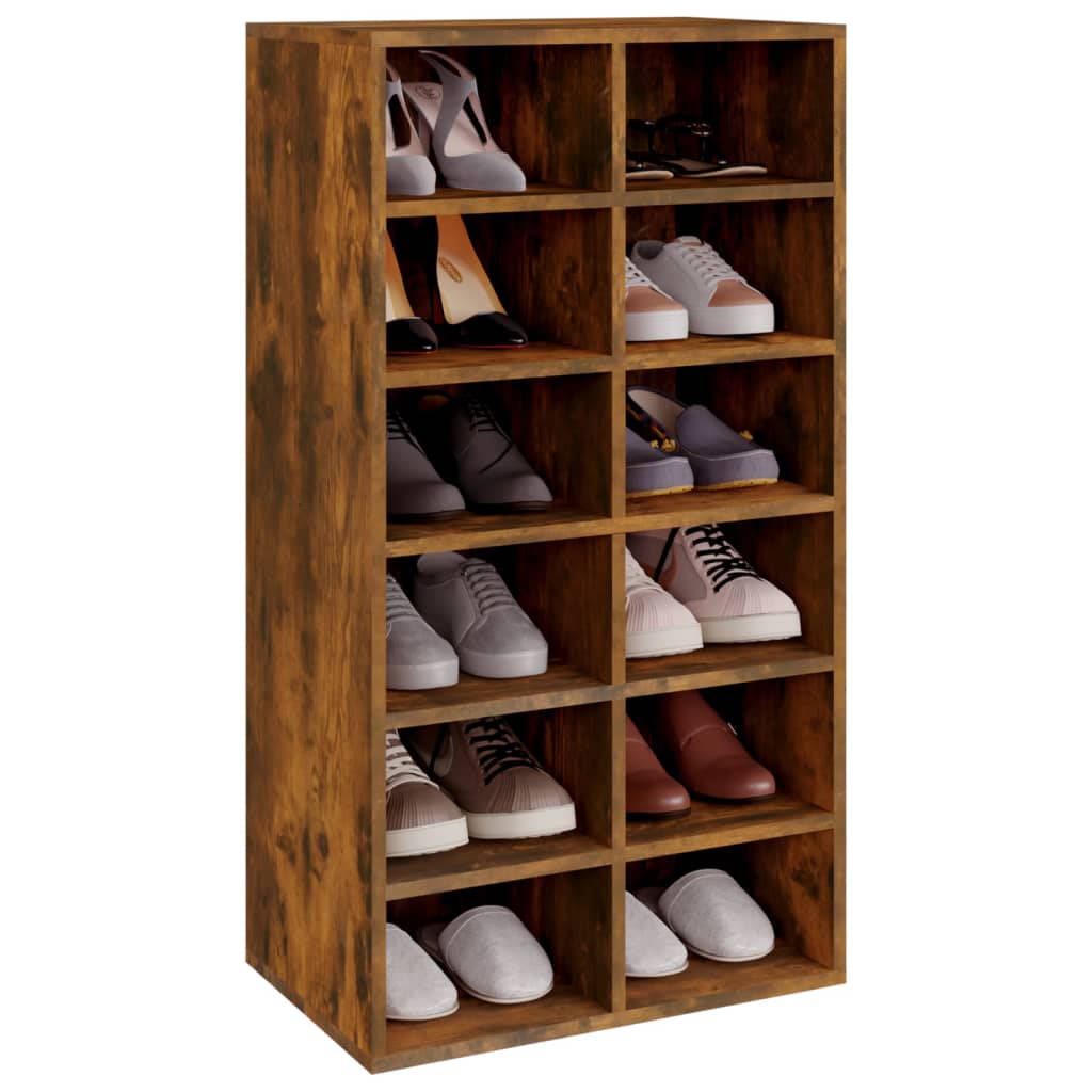 Schuhregal Weiß 54x34x100,5 cm Holzwerkstoff