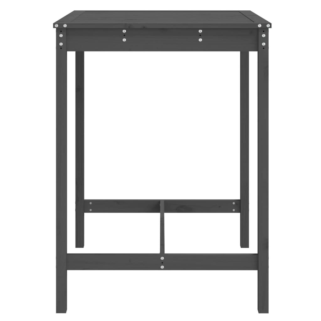 Gartentisch 82,5x82,5x110 cm Massivholz Kiefer