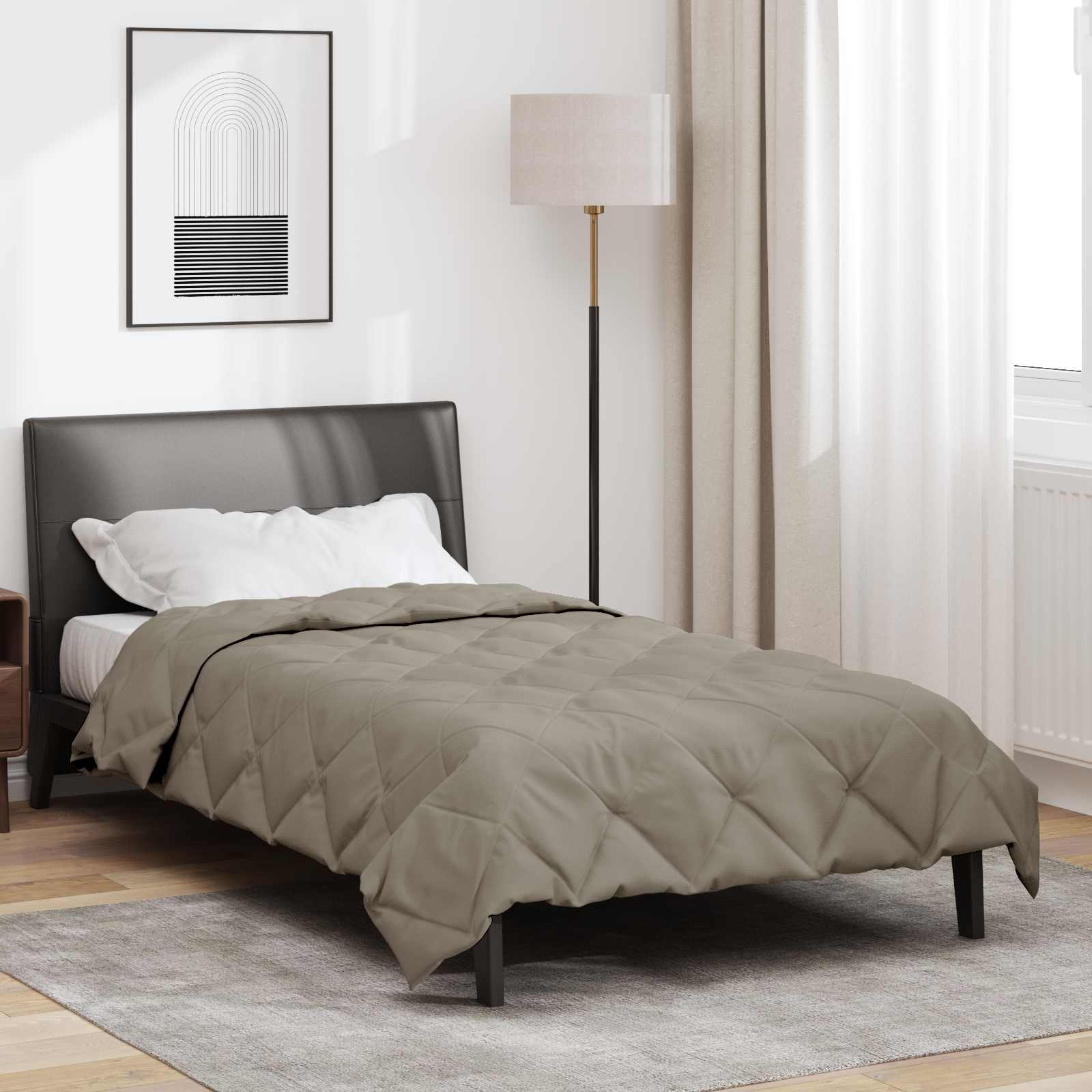 Ganzjahresbettdecke Anthrazit 135 x 200 cm Mikrofaser