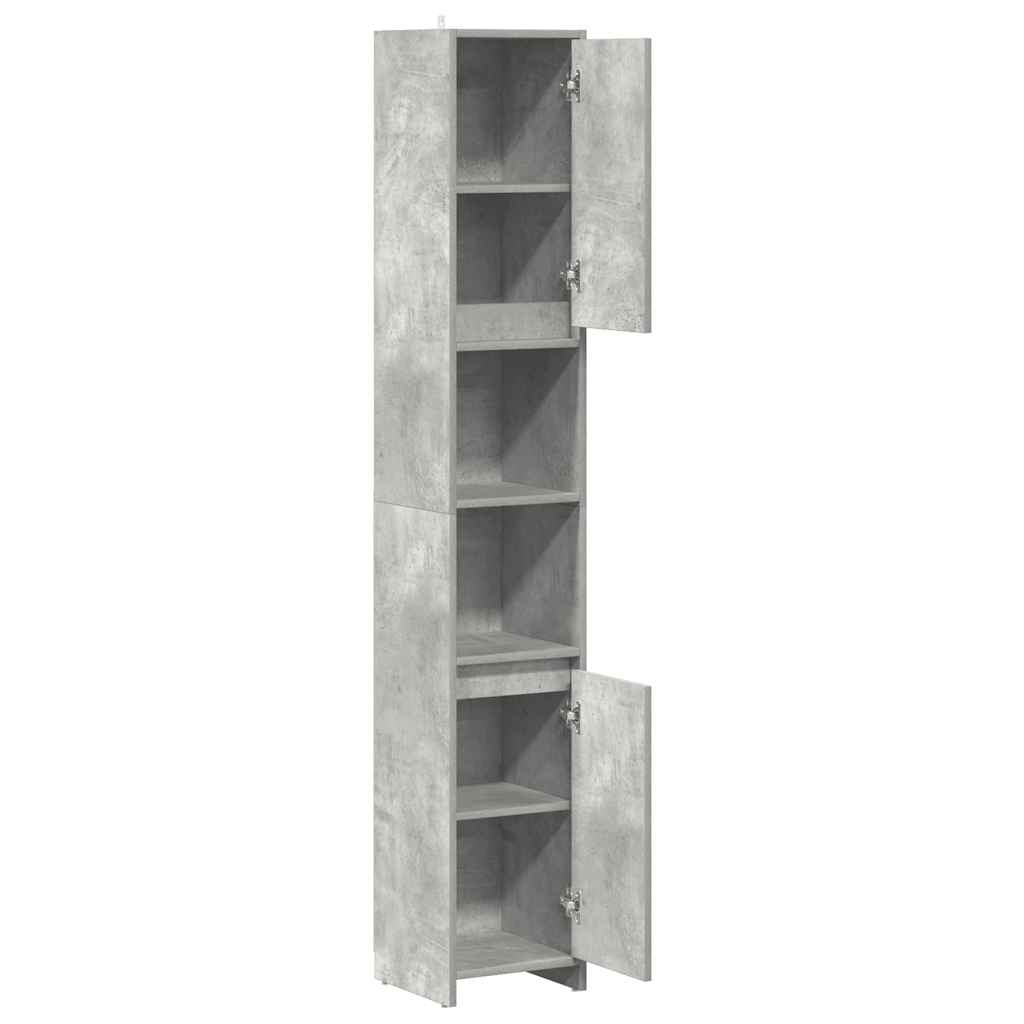 Badezimmerschrank Weiß 30x30x183,5 cm Holzwerkstoff