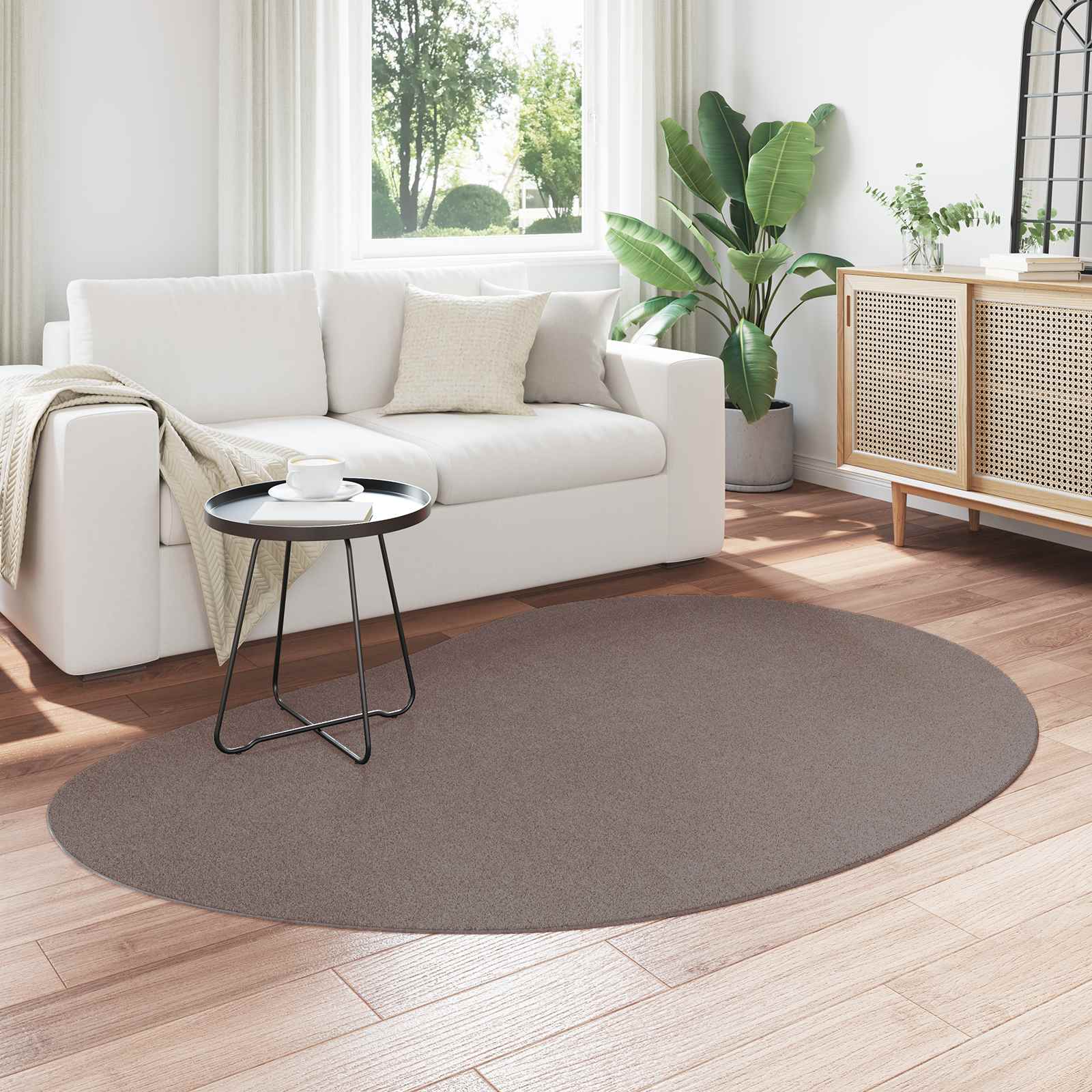 Bereichsteppiche HUARTE Anthrazit 100 x 200 cm Polyester