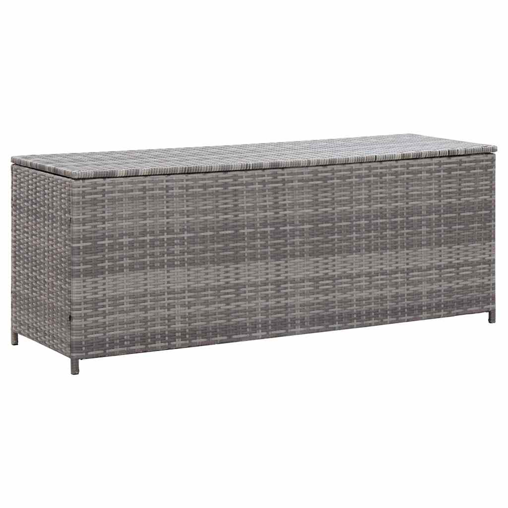 Garden-Auflagenbox Schwarz 150x50x60 cm Poly Rattan