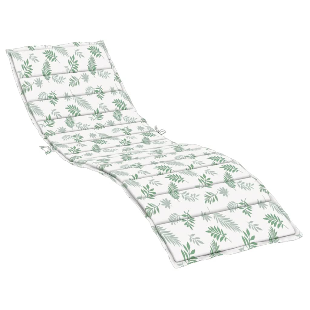 Liege-Kissen Blatt Blattmuster 200 x 70 x 3 cm Oxford-Stoff
