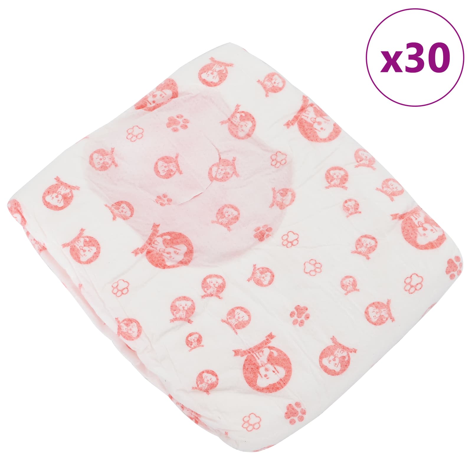 Einweg-Hundewindel für Rüden 30 pcs Weiß XS