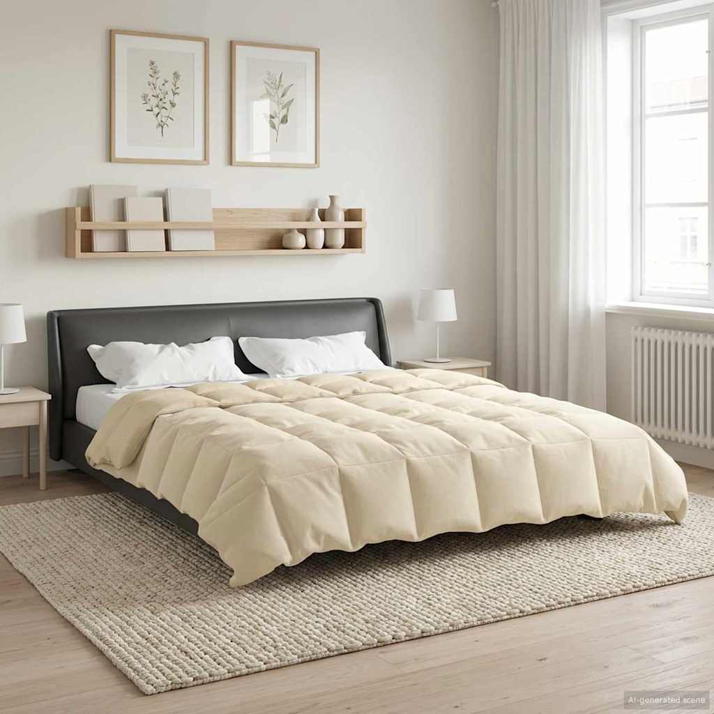 Sommerdecke Gesteppt Anthrazit 135 x 200 cm Mikrofaser