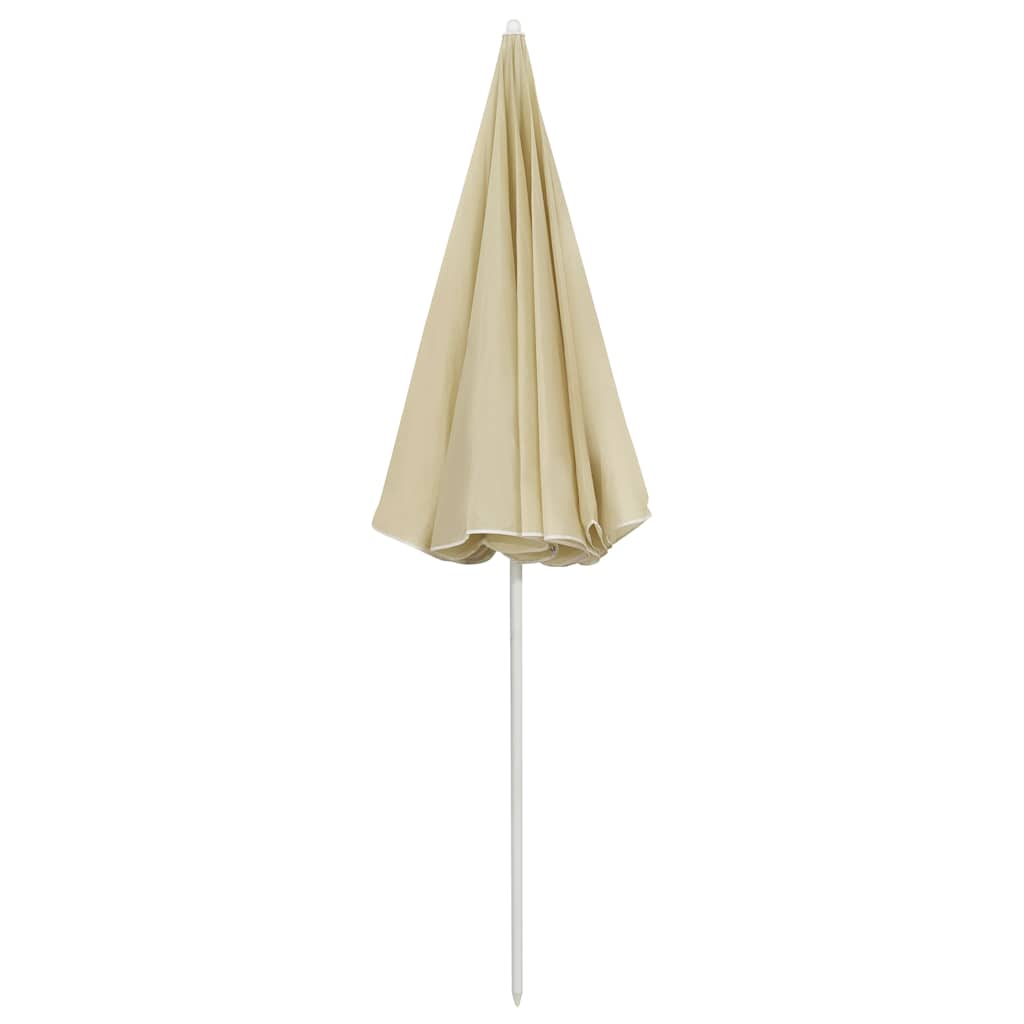 Sonnenschirm mit Stahlmast Sandfarbe 180 cm