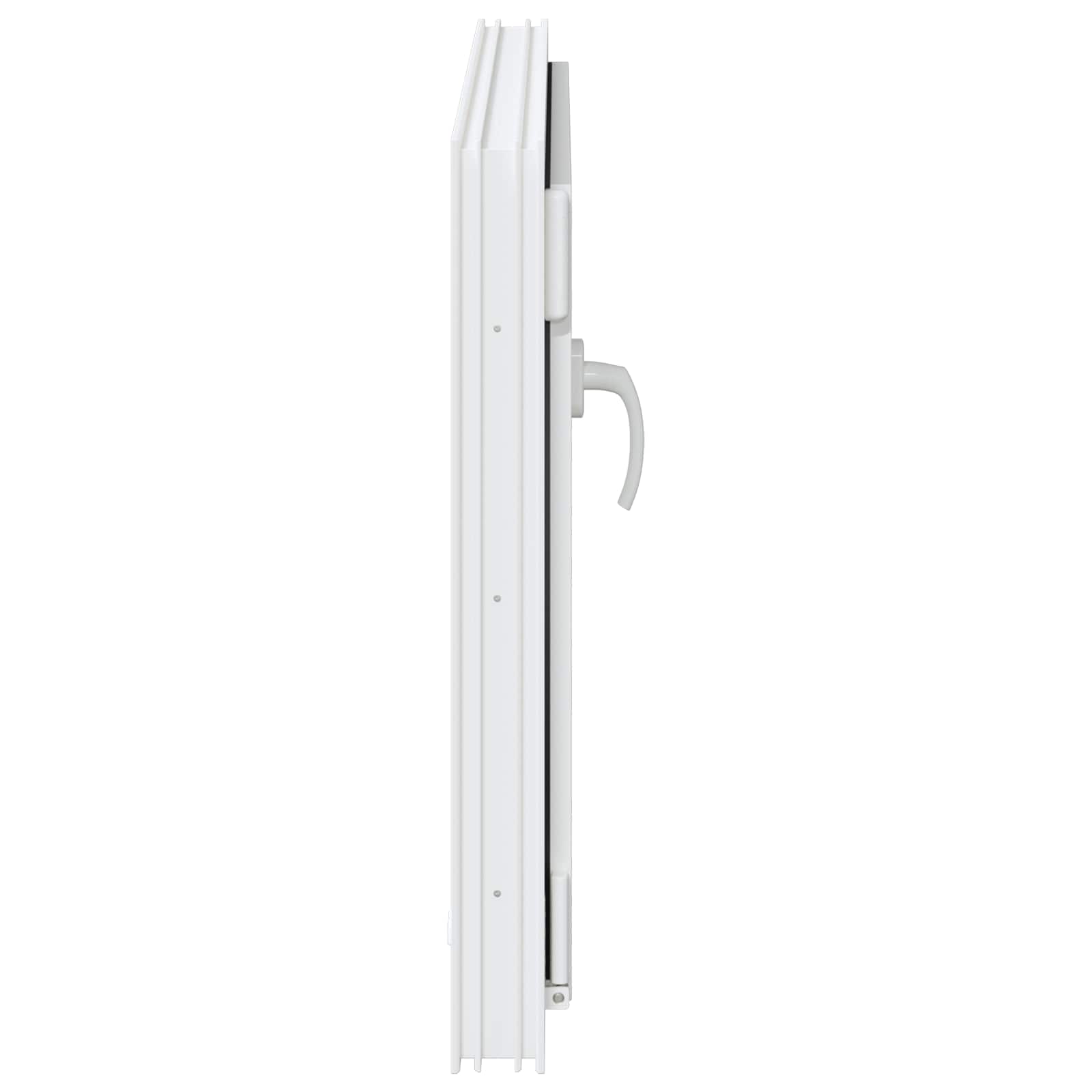 Kellerfenster RISOR 50 x 50 cm PVC und Glas Weiß
