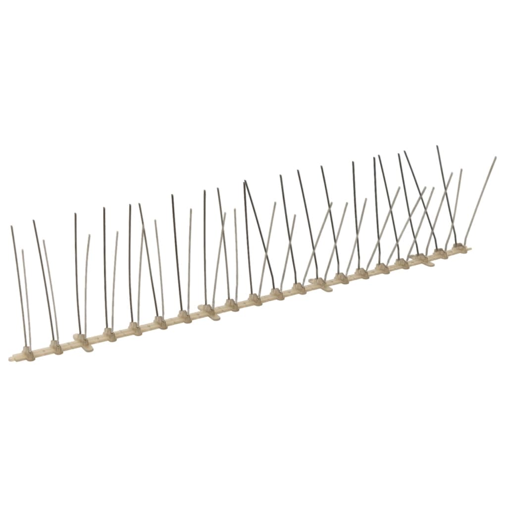 20-tlg. Vogelabwehr-Spikes-Set 10 m Kunststoff 2-reihig
