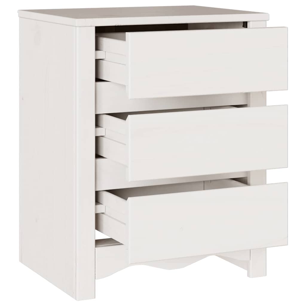 Couchtisch Drammen Eiche 45 x 35 x 56 cm Massives Kiefernholz