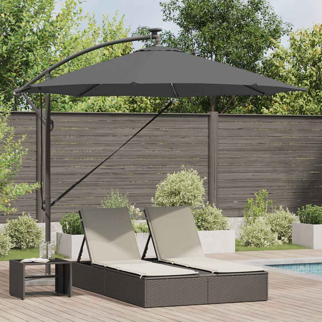 Sonnenschirm Sand 294 x 294 x 248 cm Polyester und Aluminium