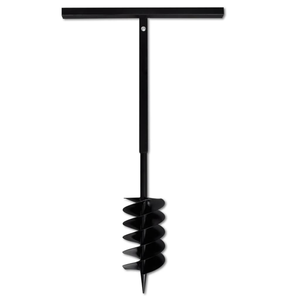 Bohrer mit Griff 80 mm Doppelspirale Schwarz