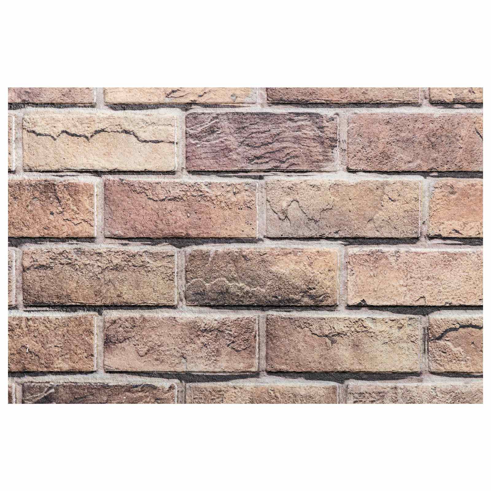 Wandpaneele 10 pcs Ziegel 100 x 50 cm EPS-Schaum