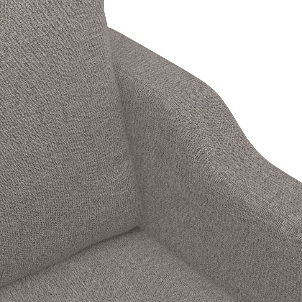 4-tlg. Sofagarnitur mit Kissen Braun Stoff