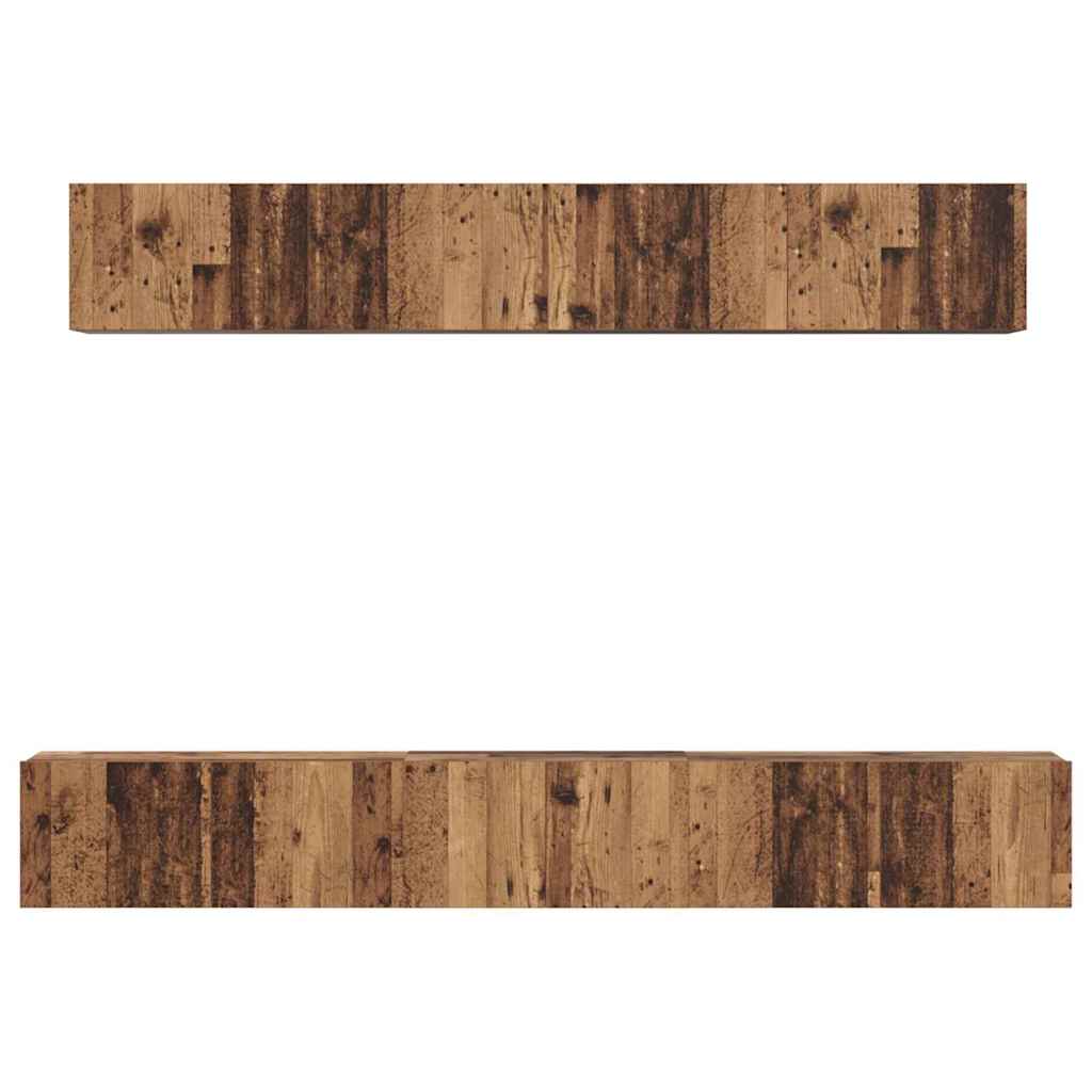 5-tlg. TV-Schrank-Set Weiß Holzwerkstoff
