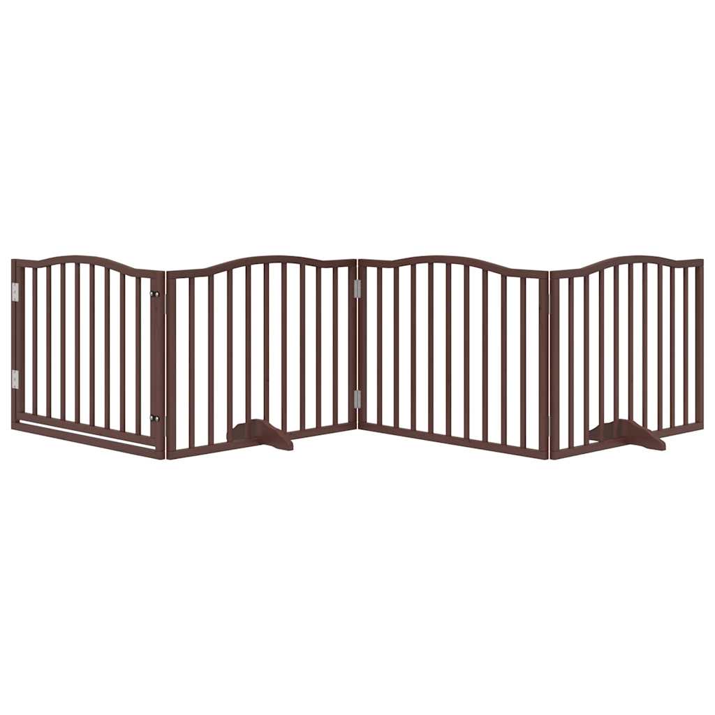 3-tlg. Hundetor Faltbar 150 cm Pappelholz