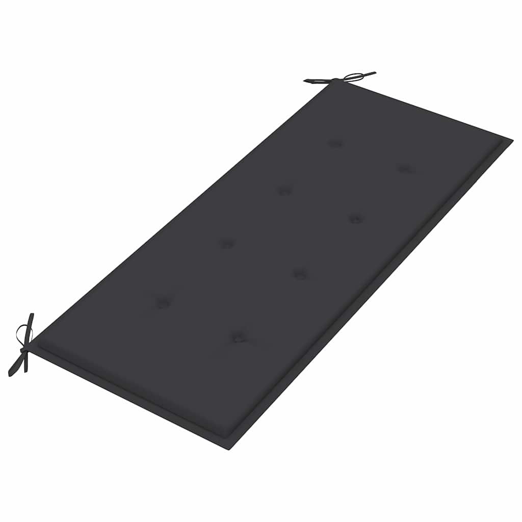 3-Sitzer-Gartenbank mit Auflage 150 cm Massivholz Eukalyptus