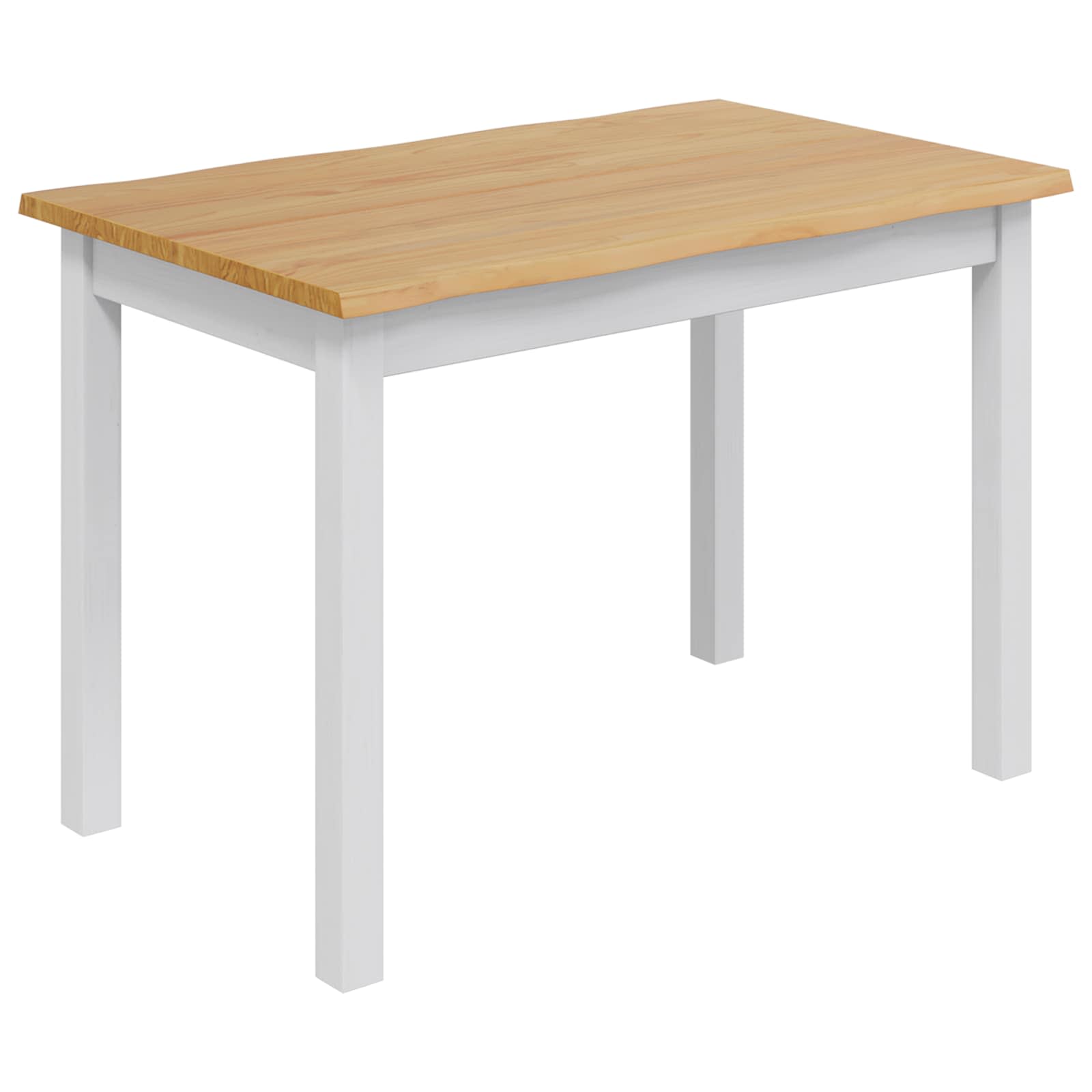 Esstisch EKAI Schwarz 112 x 70 x 76,5 cm Massives Kiefernholz