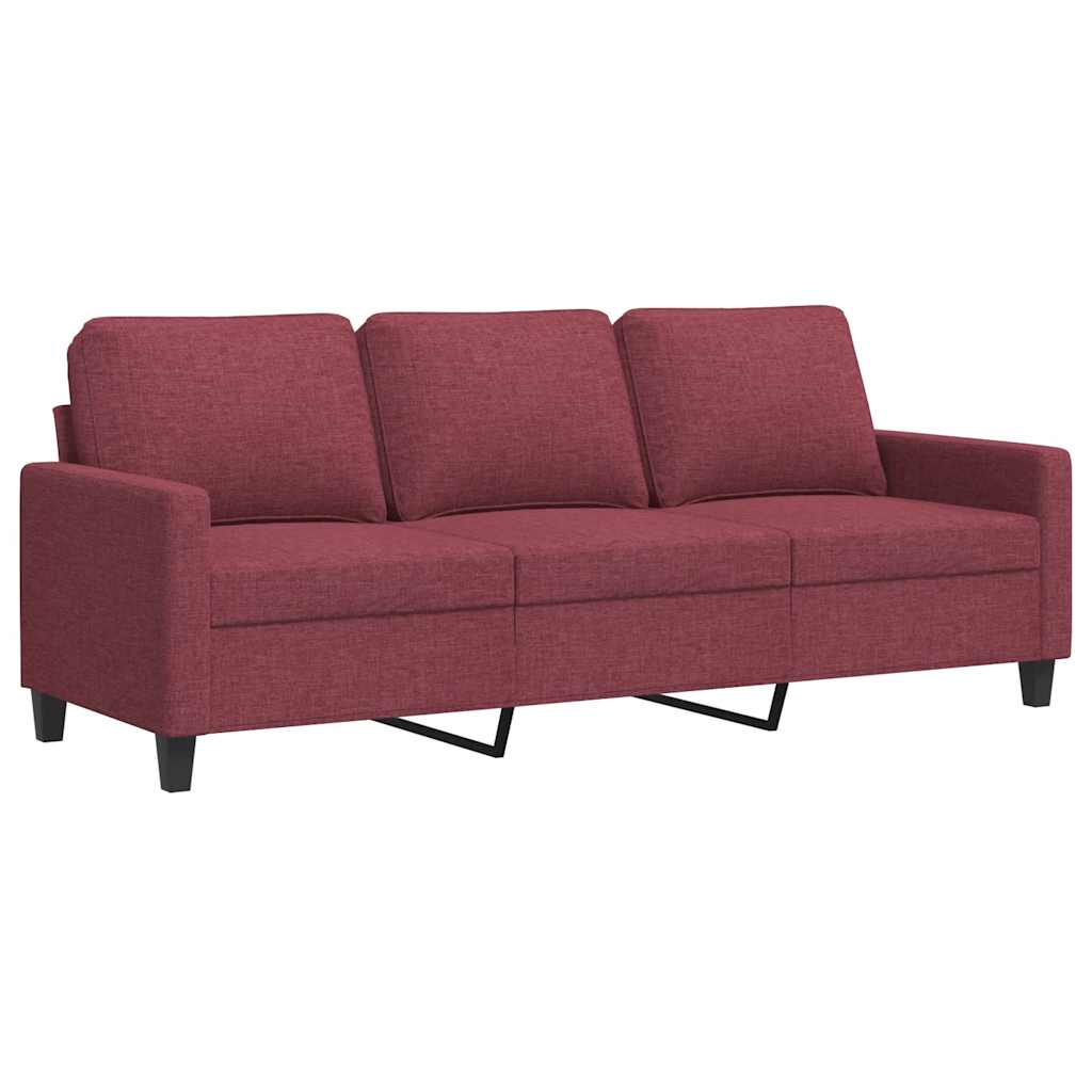 3-Sitzer-Sofa Hellgrau 180 cm Stoff
