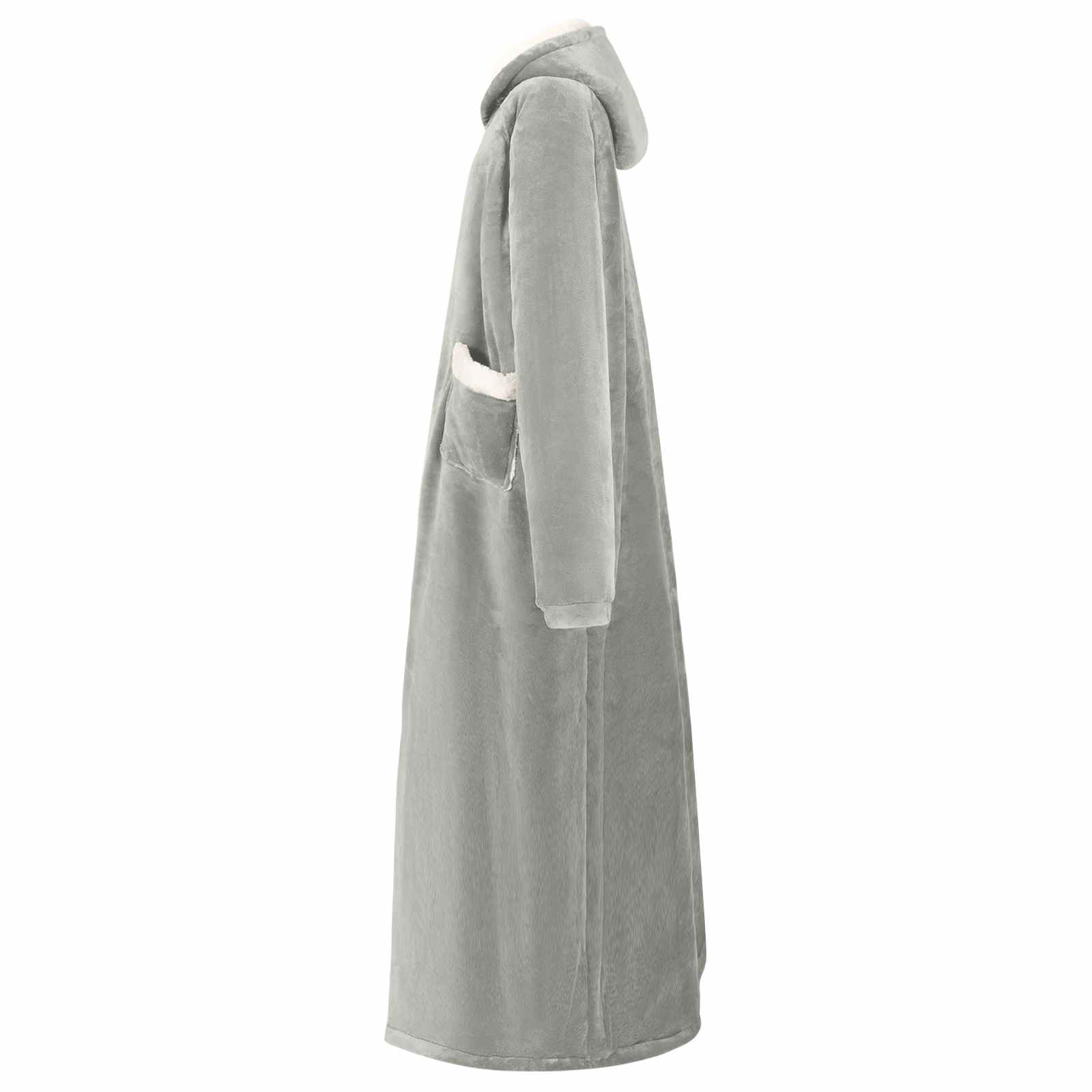 Decken-Hoodie Beige M Fleece und Flanell