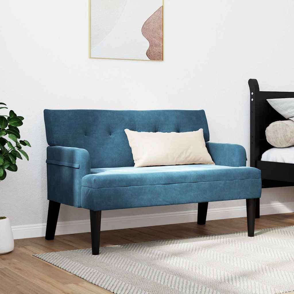 Chesterfield Bank Hellgrau 112 x 65,5 x 75 cm Samt