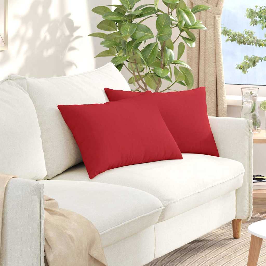 Sofakissen 2 pcs Hellgrau 50 x 30 cm Stoff