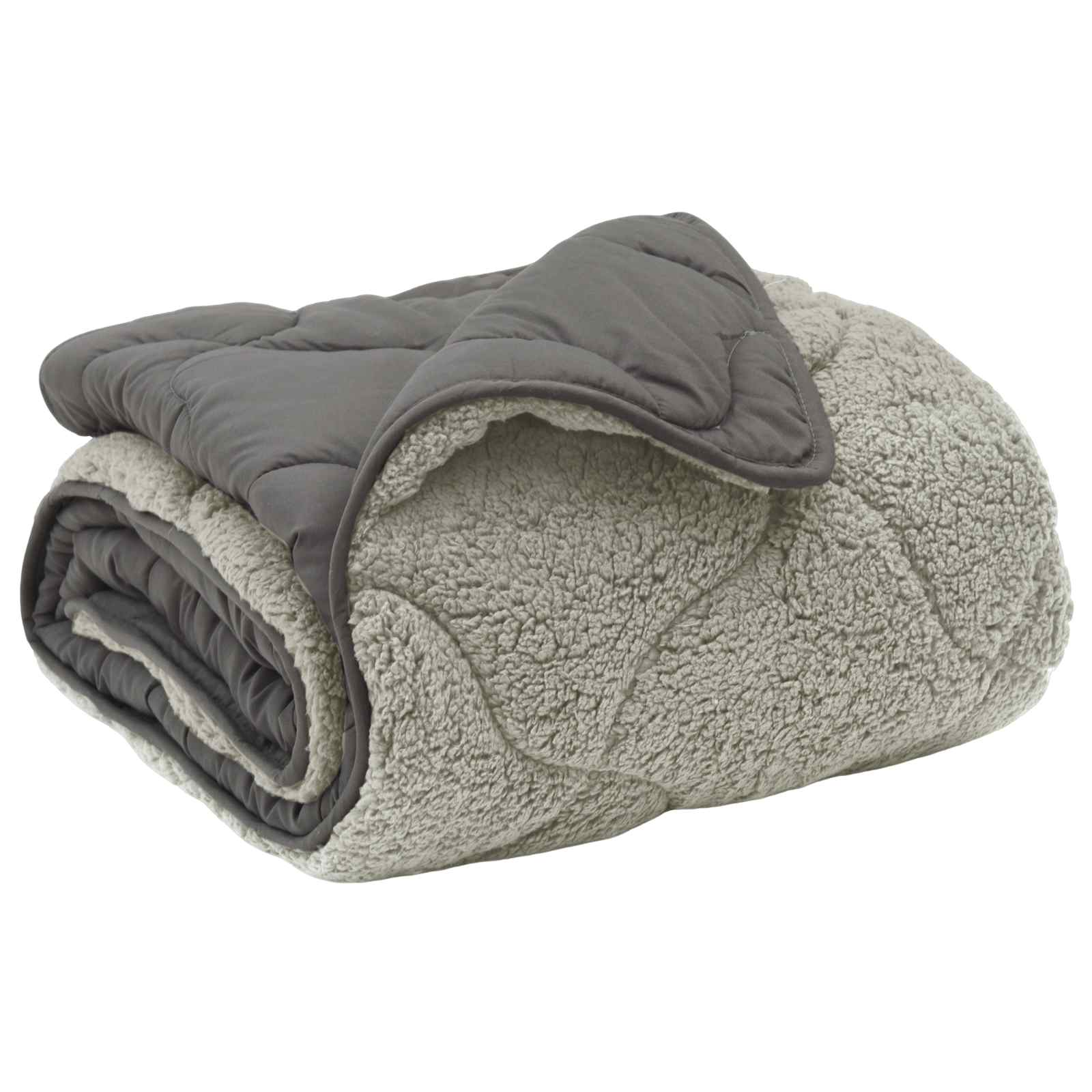Winterbettdecke Gepolstert Anthrazit 135 x 200 cm