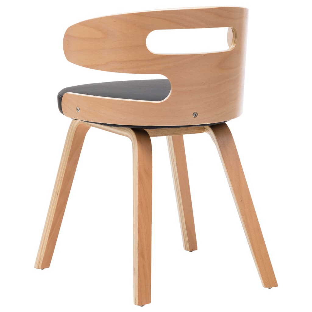Esszimmerstühle 4 Stk. Braun Bugholz und Kunstleder