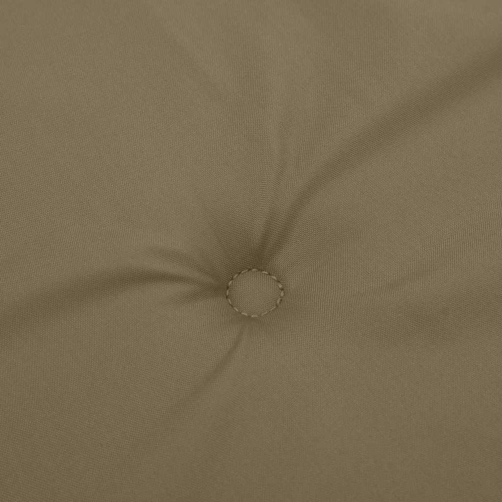 Liegestuhl-Auflage Melange Hellgrau (75+105) x 50 x 4 cm Stoff