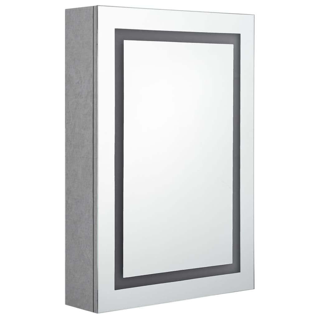 LED-Spiegelschrank fürs Bad Glänzend Weiß 50x13x70 cm
